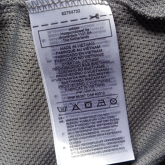 New! Adidas Womens Athletic Top 1/4 Zip Sweater Grey VISA Promo - Picture 15 of 16